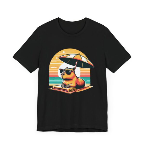 Unisex Jersey Short Sleeve Tee with Adorable Capybara Design – Soft and Stylish T-Shirt