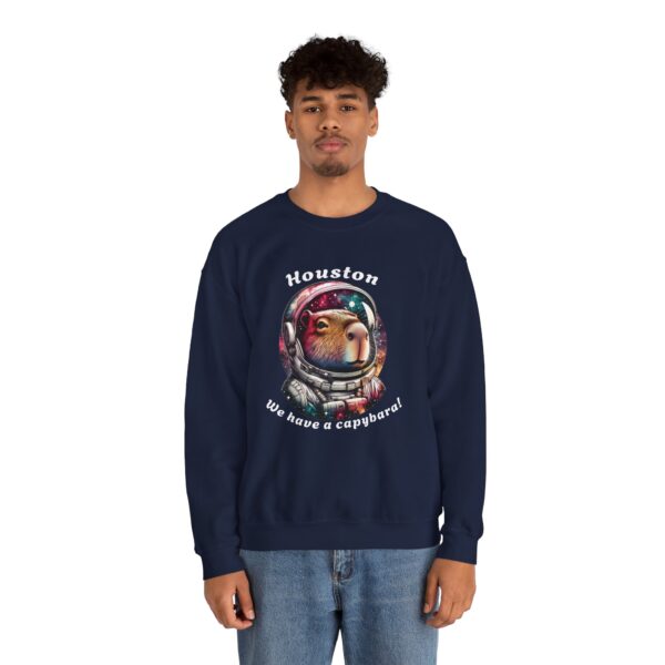 Unisex Heavy Blend™ Crewneck Sweatshirt with Cute Capybara Design – Embrace Comfort Every Day