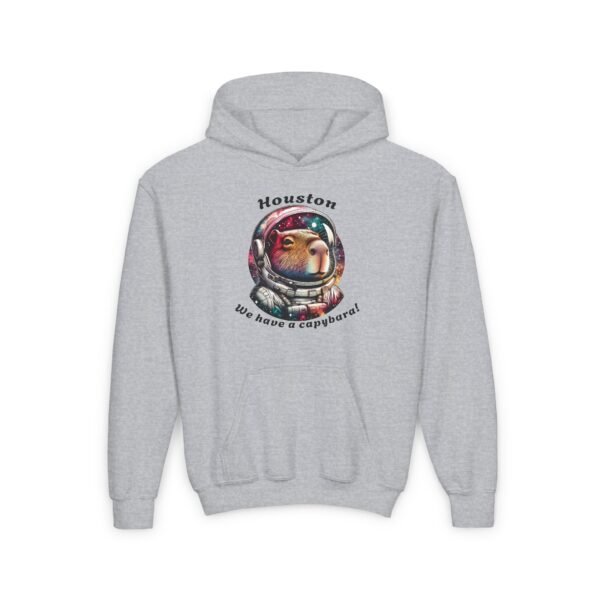 Youth Heavy Blend Hooded Sweatshirt with Cute Capybara Design – Warm, Cozy, and Perfect for Kids