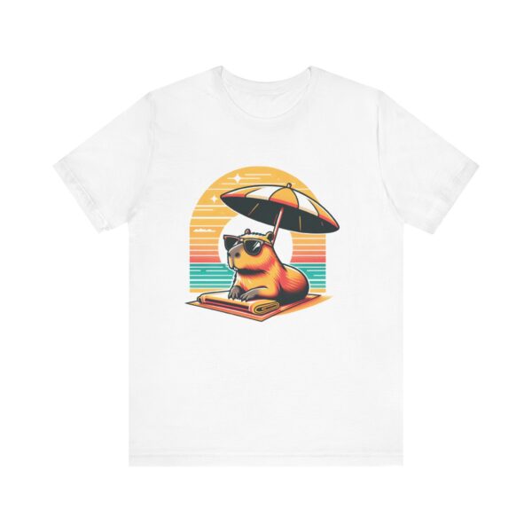 Unisex Jersey Short Sleeve Tee with Adorable Capybara Design – Soft and Stylish T-Shirt