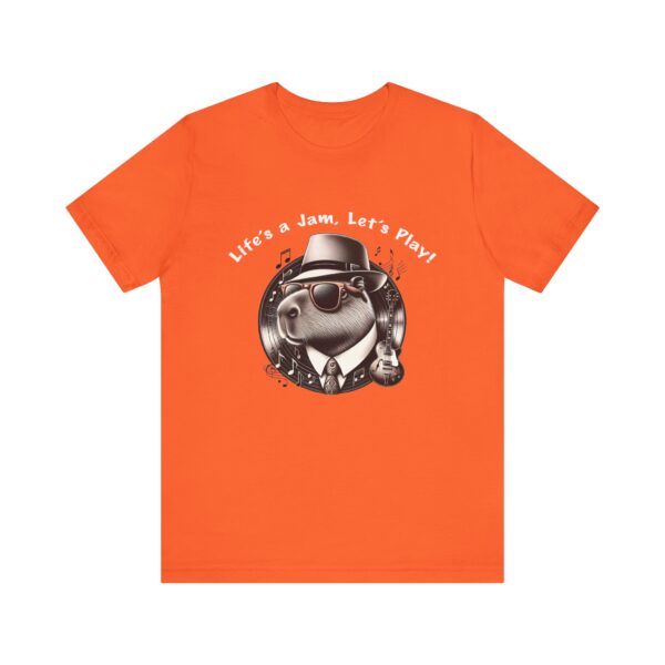 Unisex Jersey Short Sleeve Tee with Adorable Capybara Design – Soft and Stylish T-Shirt