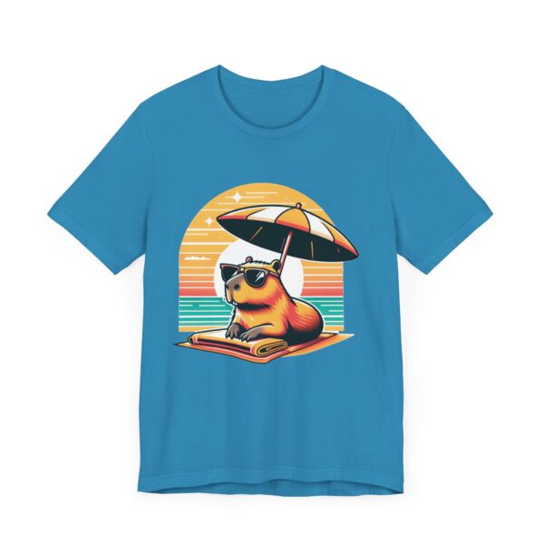 Unisex Jersey Short Sleeve Tee with Adorable Capybara Design – Soft and Stylish T-Shirt