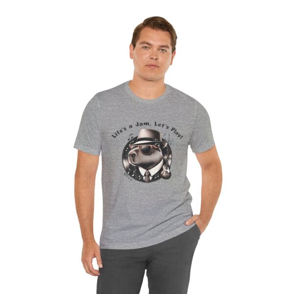 Unisex Jersey Short Sleeve Tee with Adorable Capybara Design – Soft and Stylish T-Shirt