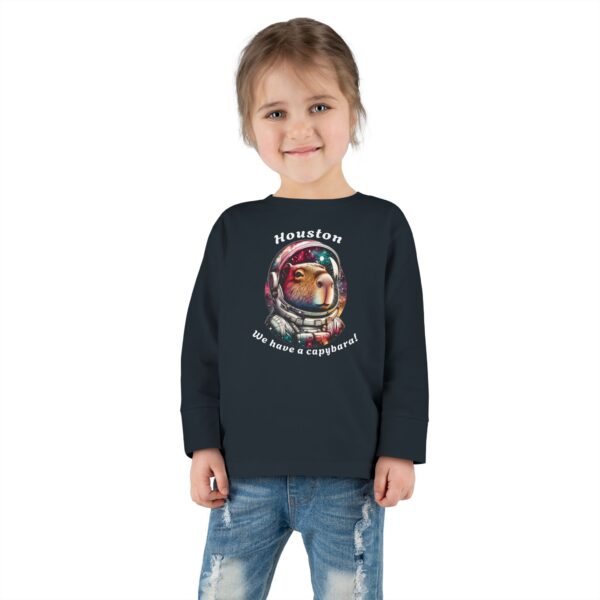 Toddler Long Sleeve Tee with Adorable Capybara Design – Soft, Warm, and Fun for Everyday Wear