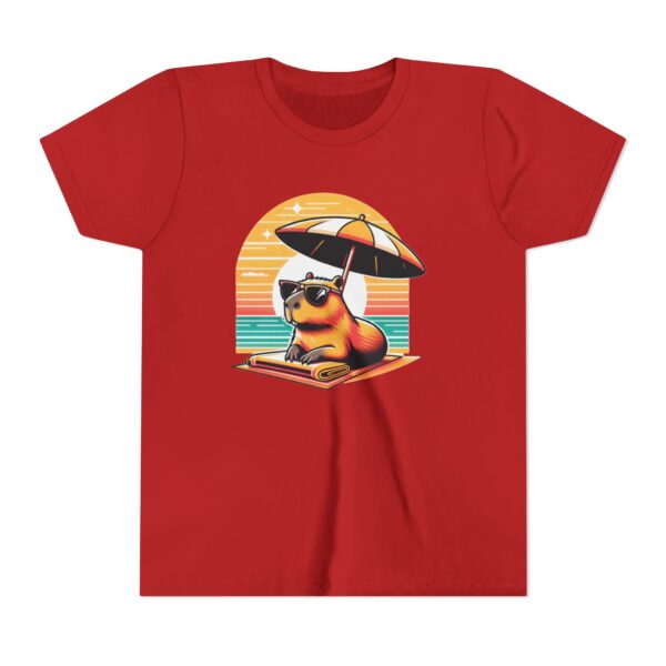 Youth Short Sleeve Tee with Cute Capybara Design – Soft, Fun, and Perfect for Everyday Wear