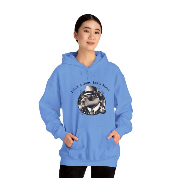 Unisex Heavy Blend™ Hooded Sweatshirt with Cute Capybara Design – Warm and Stylish Hoodie