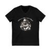 Unisex Short Sleeve V-Neck T-Shirt with Cute Capybara Design – Comfortable Casual Wear
