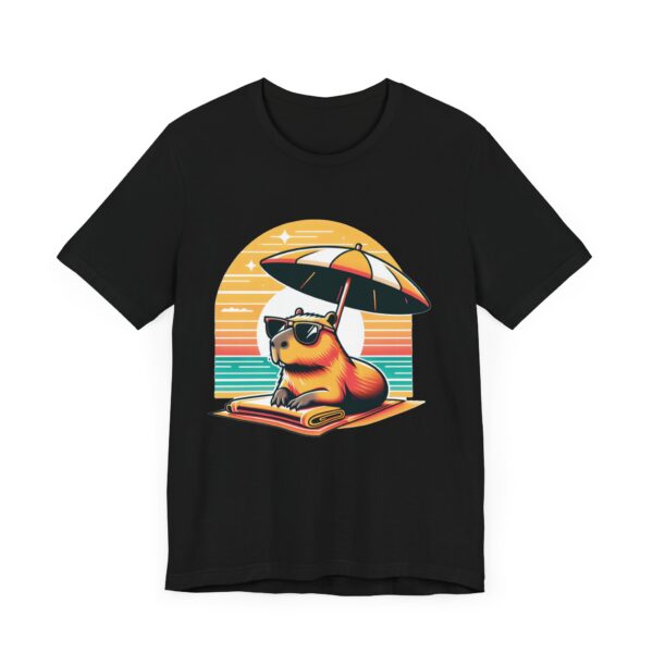 Unisex Jersey Short Sleeve Tee with Adorable Capybara Design – Soft and Stylish T-Shirt