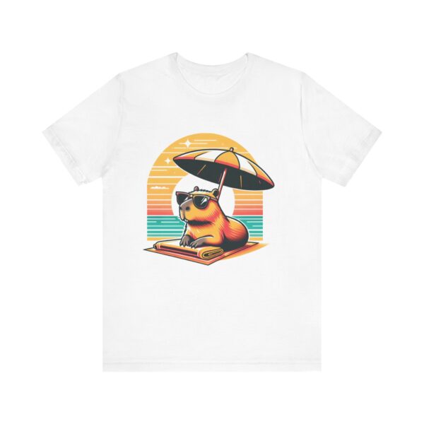 Unisex Jersey Short Sleeve Tee with Adorable Capybara Design – Soft and Stylish T-Shirt