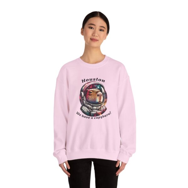 Unisex Heavy Blend™ Crewneck Sweatshirt with Cute Capybara Design – Embrace Comfort Every Day