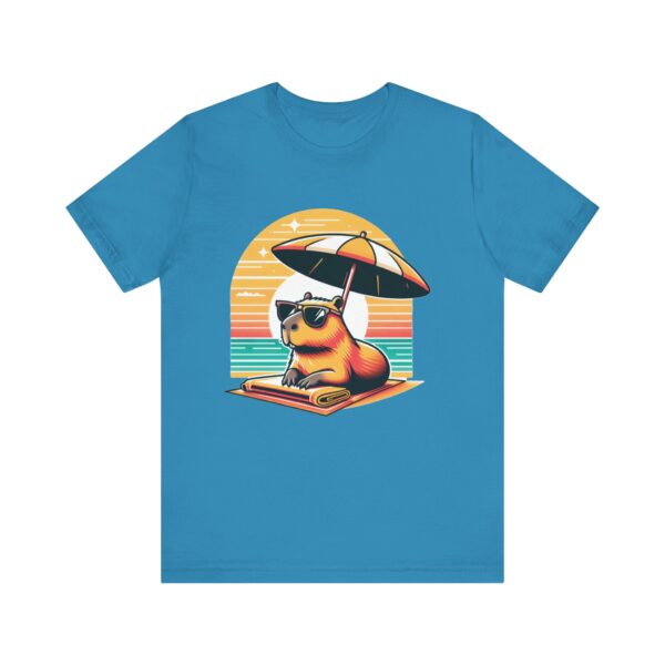 Unisex Jersey Short Sleeve Tee with Adorable Capybara Design – Soft and Stylish T-Shirt