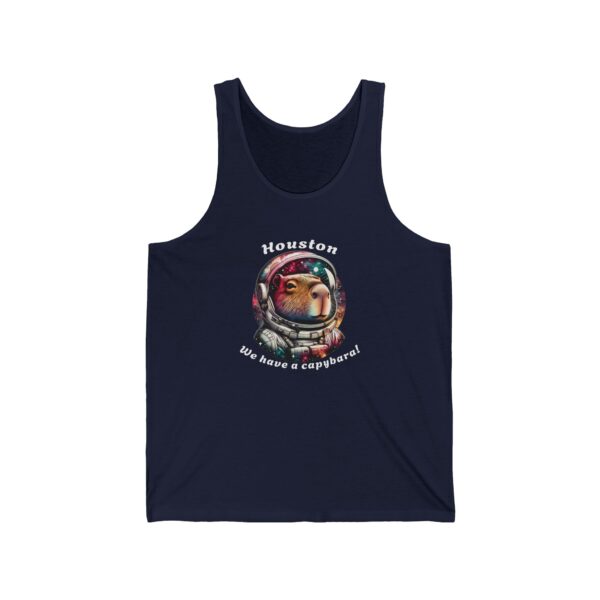 Unisex Jersey Tank Top with Cute Capybara Design – Perfect for Summer Style
