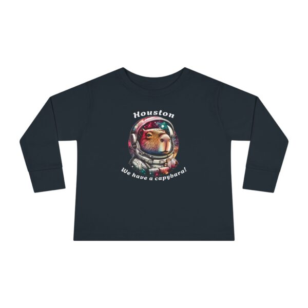 Toddler Long Sleeve Tee with Adorable Capybara Design – Soft, Warm, and Fun for Everyday Wear