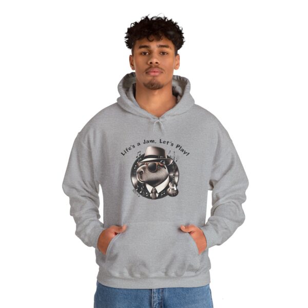 Unisex Heavy Blend™ Hooded Sweatshirt with Cute Capybara Design – Warm and Stylish Hoodie