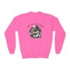 Youth Crewneck Sweatshirt with Adorable Capybara Design – Cozy and Fun for Everyday Wear