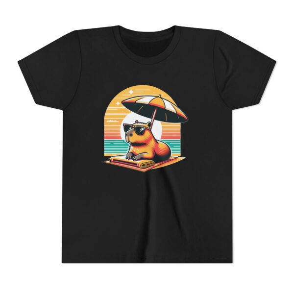 Youth Short Sleeve Tee with Cute Capybara Design – Soft, Fun, and Perfect for Everyday Wear