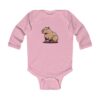 Infant Long Sleeve Bodysuit with Cute Capybara Design – Soft, Cozy, and Perfect for Baby’s Everyday Comfort
