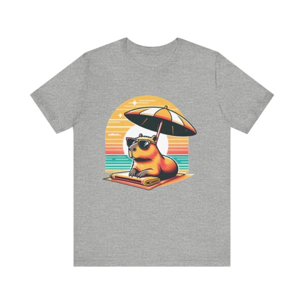 Unisex Jersey Short Sleeve Tee with Adorable Capybara Design – Soft and Stylish T-Shirt