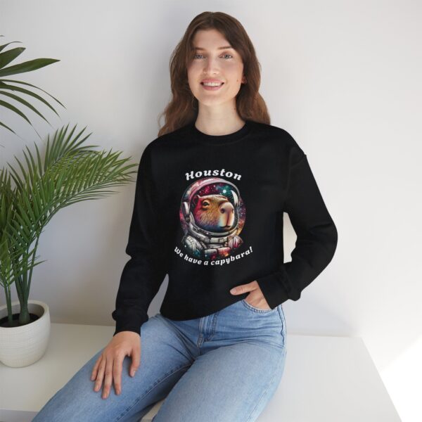 Unisex Heavy Blend™ Crewneck Sweatshirt with Cute Capybara Design – Embrace Comfort Every Day