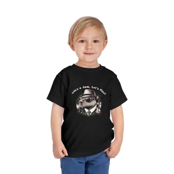 Toddler Short Sleeve Tee with Adorable Capybara Design – Soft, Fun, and Perfect for Everyday Play