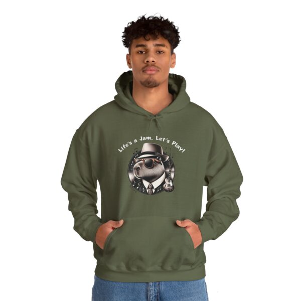 Unisex Heavy Blend™ Hooded Sweatshirt with Cute Capybara Design – Warm and Stylish Hoodie