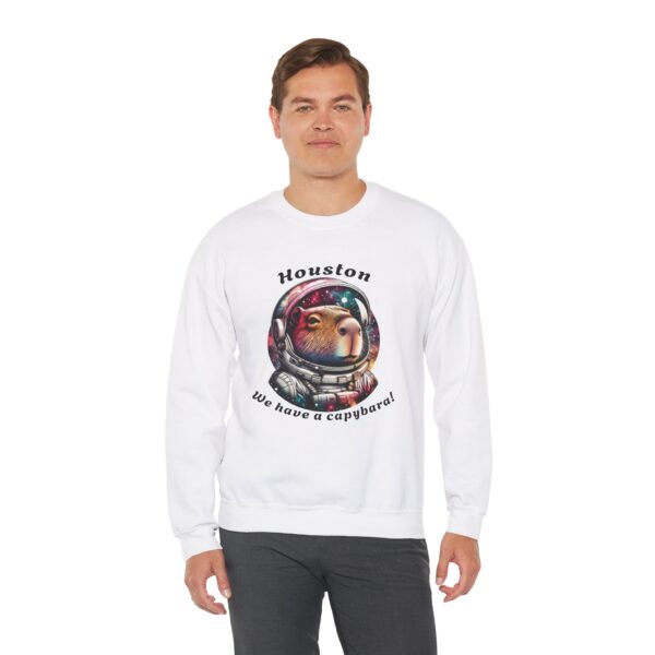 Unisex Heavy Blend™ Crewneck Sweatshirt with Cute Capybara Design – Embrace Comfort Every Day