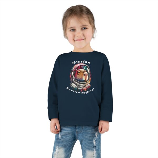 Toddler Long Sleeve Tee with Adorable Capybara Design – Soft, Warm, and Fun for Everyday Wear