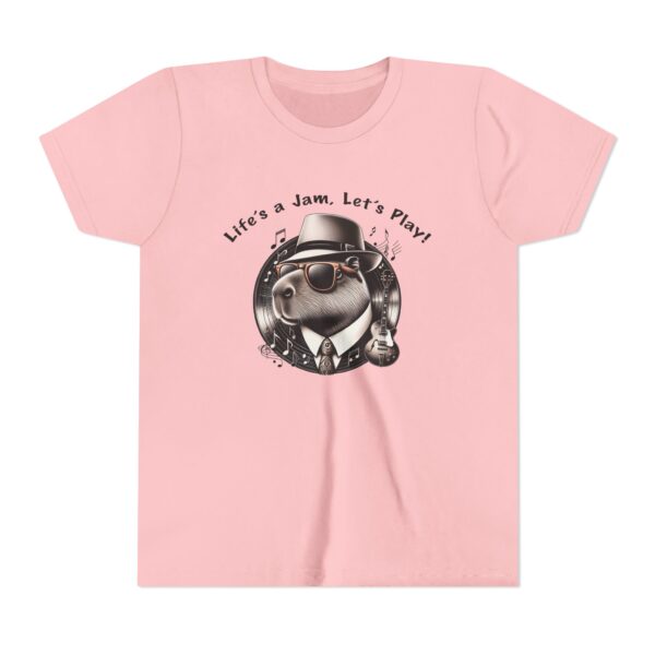 Youth Short Sleeve Tee with Cute Capybara Design – Soft, Fun, and Perfect for Everyday Wear