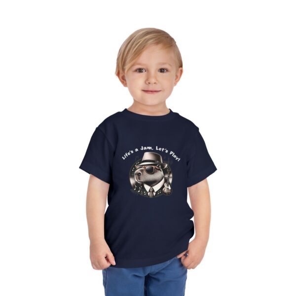 Toddler Short Sleeve Tee with Adorable Capybara Design – Soft, Fun, and Perfect for Everyday Play