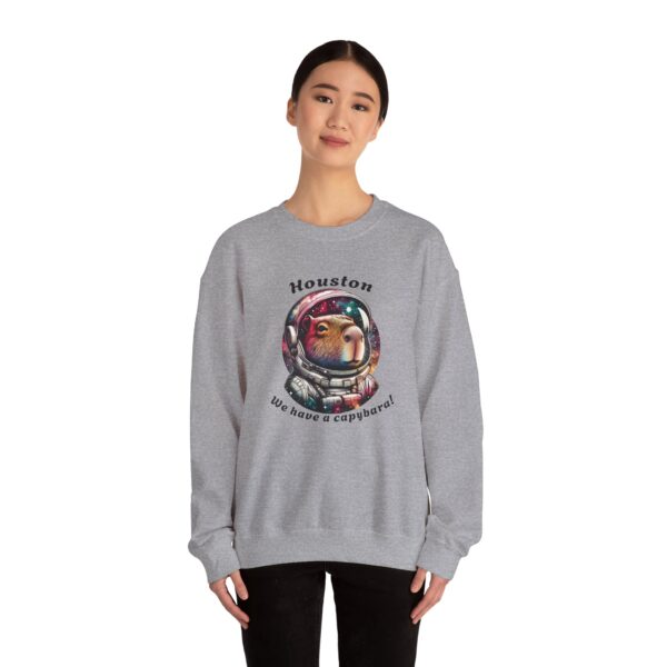Unisex Heavy Blend™ Crewneck Sweatshirt with Cute Capybara Design – Embrace Comfort Every Day