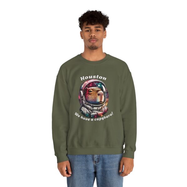 Unisex Heavy Blend™ Crewneck Sweatshirt with Cute Capybara Design – Embrace Comfort Every Day