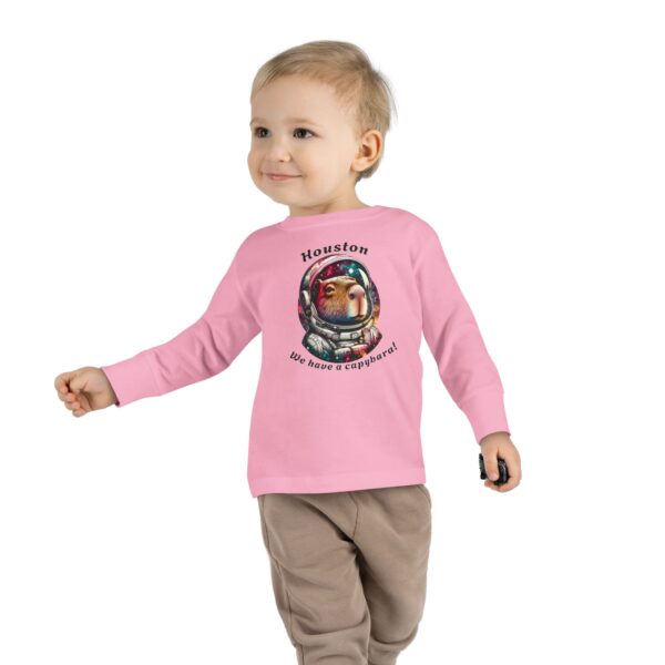 Toddler Long Sleeve Tee with Adorable Capybara Design – Soft, Warm, and Fun for Everyday Wear