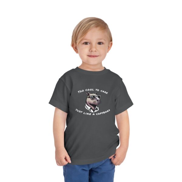 Toddler Short Sleeve Tee with Adorable Capybara Design – Soft, Fun, and Perfect for Everyday Play
