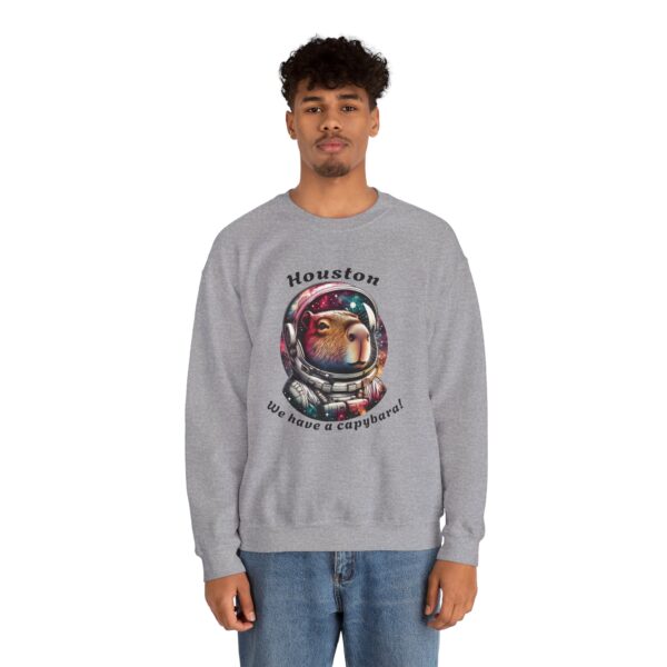 Unisex Heavy Blend™ Crewneck Sweatshirt with Cute Capybara Design – Embrace Comfort Every Day
