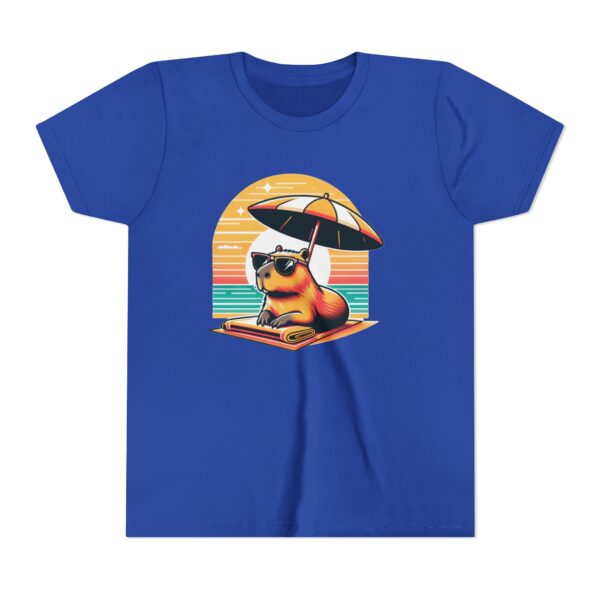 Youth Short Sleeve Tee with Cute Capybara Design – Soft, Fun, and Perfect for Everyday Wear