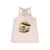 Womens Flowy Racerback Tank with Adorable Capybara Design – Lightweight, Stylish, and Fun for Summer