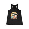 Womens Flowy Racerback Tank with Adorable Capybara Design – Lightweight, Stylish, and Fun for Summer