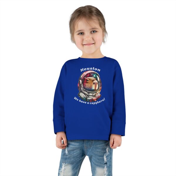 Toddler Long Sleeve Tee with Adorable Capybara Design – Soft, Warm, and Fun for Everyday Wear