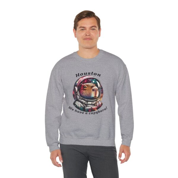 Unisex Heavy Blend™ Crewneck Sweatshirt with Cute Capybara Design – Embrace Comfort Every Day