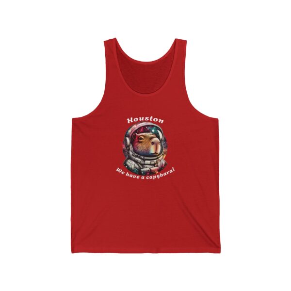 Unisex Jersey Tank Top with Cute Capybara Design – Perfect for Summer Style