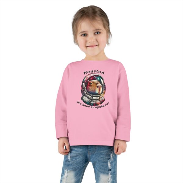 Toddler Long Sleeve Tee with Adorable Capybara Design – Soft, Warm, and Fun for Everyday Wear