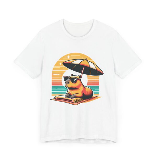 Unisex Jersey Short Sleeve Tee with Adorable Capybara Design – Soft and Stylish T-Shirt