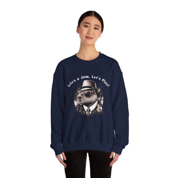 Unisex Heavy Blend™ Crewneck Sweatshirt with Cute Capybara Design – Embrace Comfort Every Day
