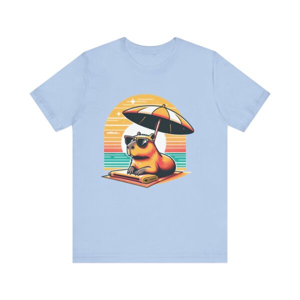 Unisex Jersey Short Sleeve Tee with Adorable Capybara Design – Soft and Stylish T-Shirt