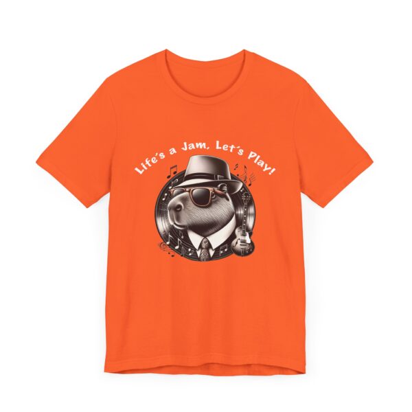 Unisex Jersey Short Sleeve Tee with Adorable Capybara Design – Soft and Stylish T-Shirt