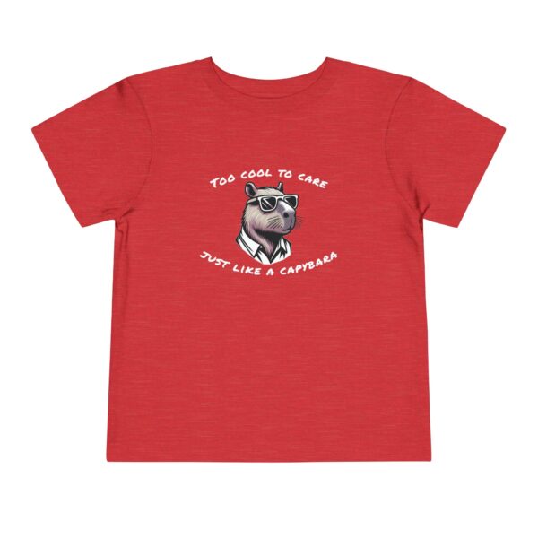 Toddler Short Sleeve Tee with Adorable Capybara Design – Soft, Fun, and Perfect for Everyday Play