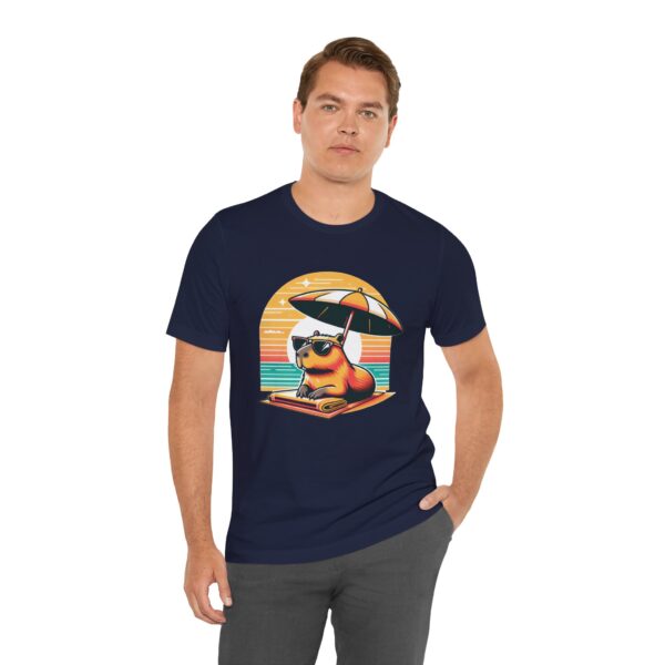 Unisex Jersey Short Sleeve Tee with Adorable Capybara Design – Soft and Stylish T-Shirt