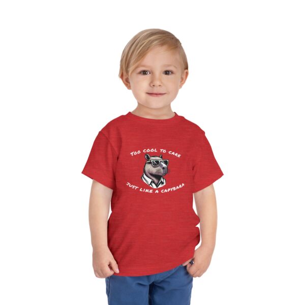 Toddler Short Sleeve Tee with Adorable Capybara Design – Soft, Fun, and Perfect for Everyday Play