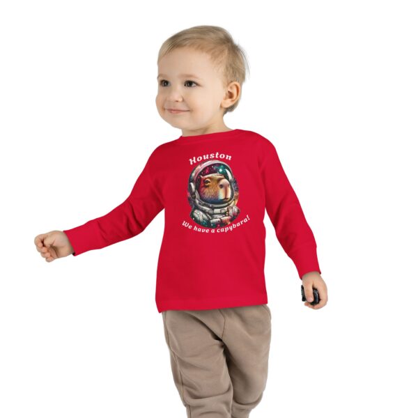Toddler Long Sleeve Tee with Adorable Capybara Design – Soft, Warm, and Fun for Everyday Wear