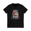 Unisex Short Sleeve V-Neck T-Shirt with Cute Capybara Design – Comfortable Casual Wear